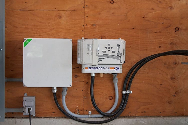 Control panel for Beerepoot Chain Manure Scraper system